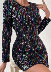 Adult Female Costumes to Hire - Glitter Bodycon Dress - XL
